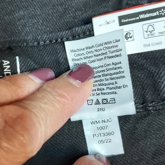 Time and Tru NWT BLACK JEANS SIZE 10 and Swim & Sand hat - Picture 14 of 15